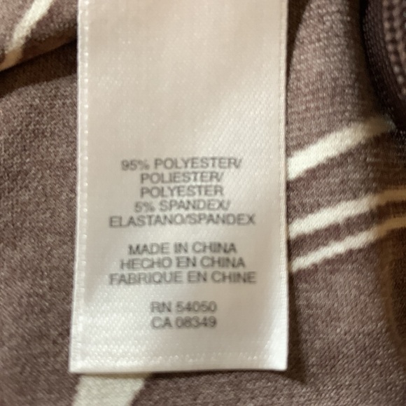 Jones Wear Dress in Brown and Cream, criss cross on top, very good condition - Picture 7 of 8